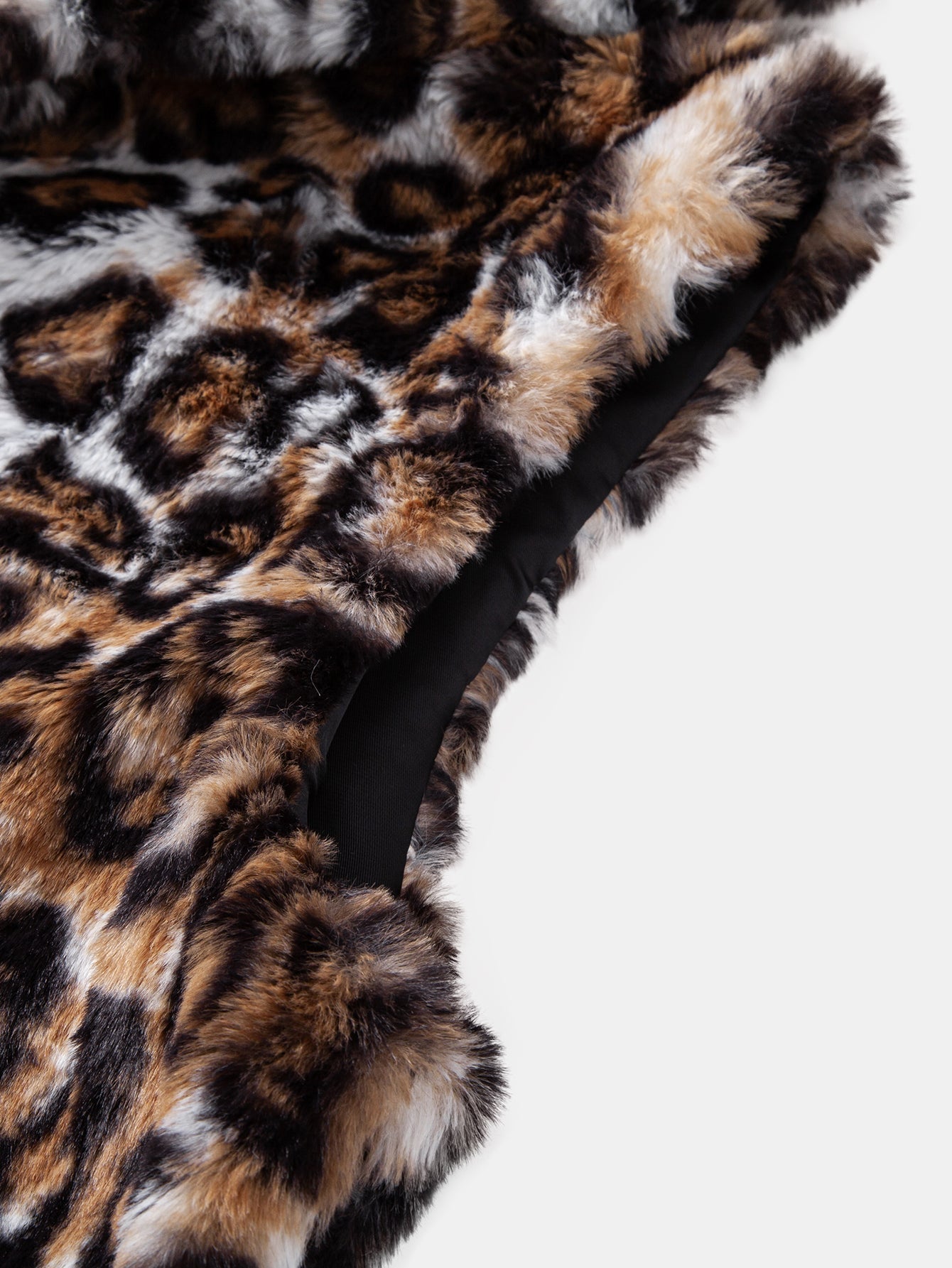 Faux Fur Leopard Hooded Vest