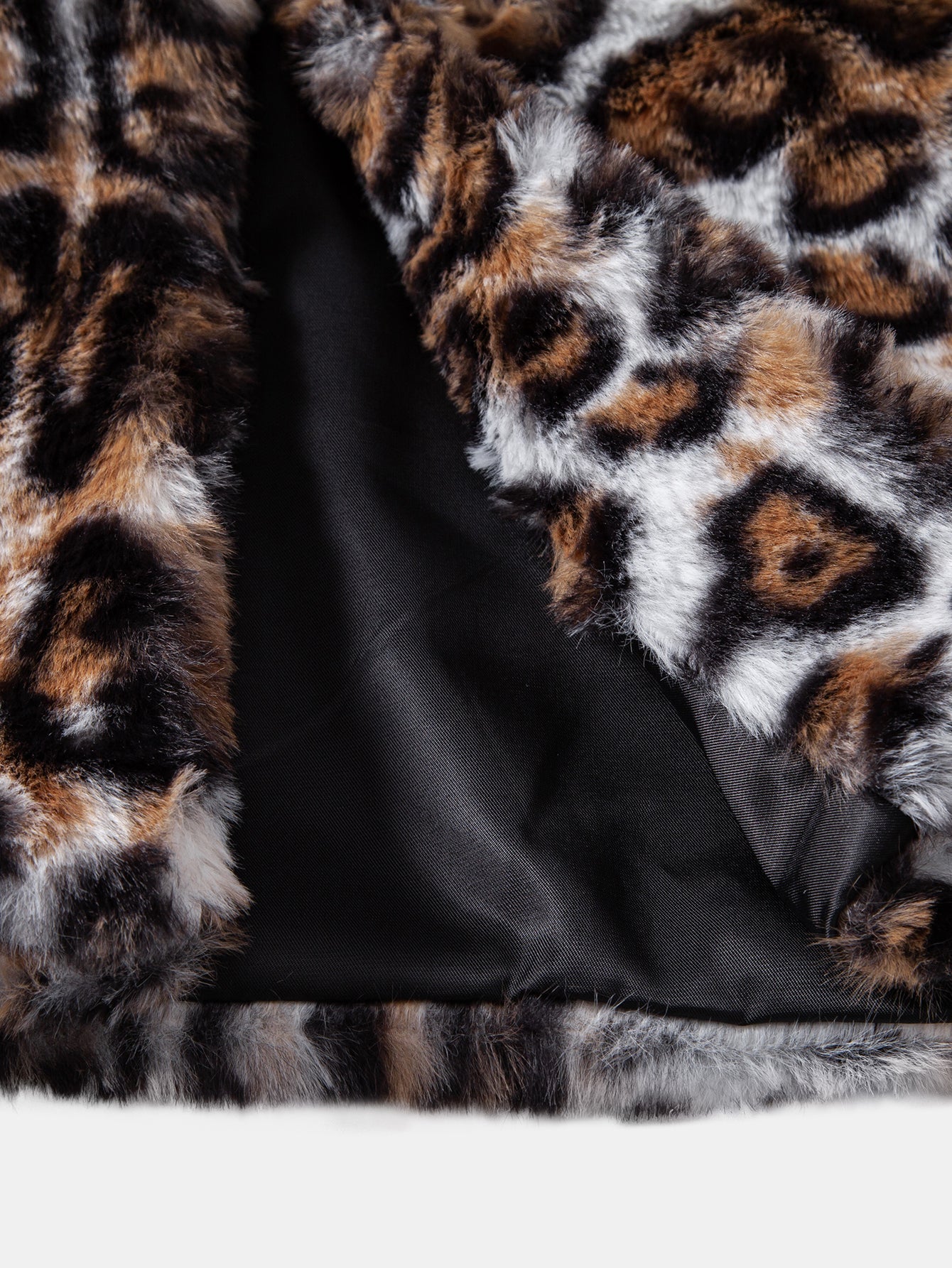 Faux Fur Leopard Hooded Vest