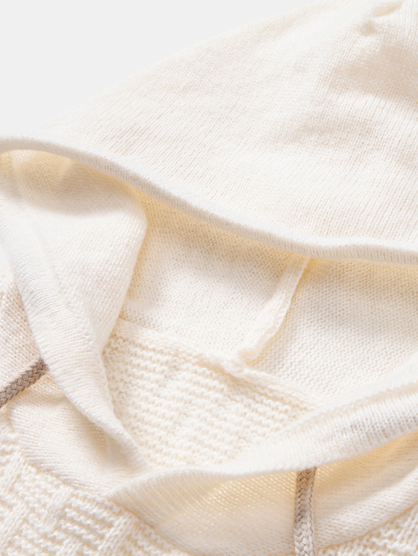 Color Block texture Hooded Sweater