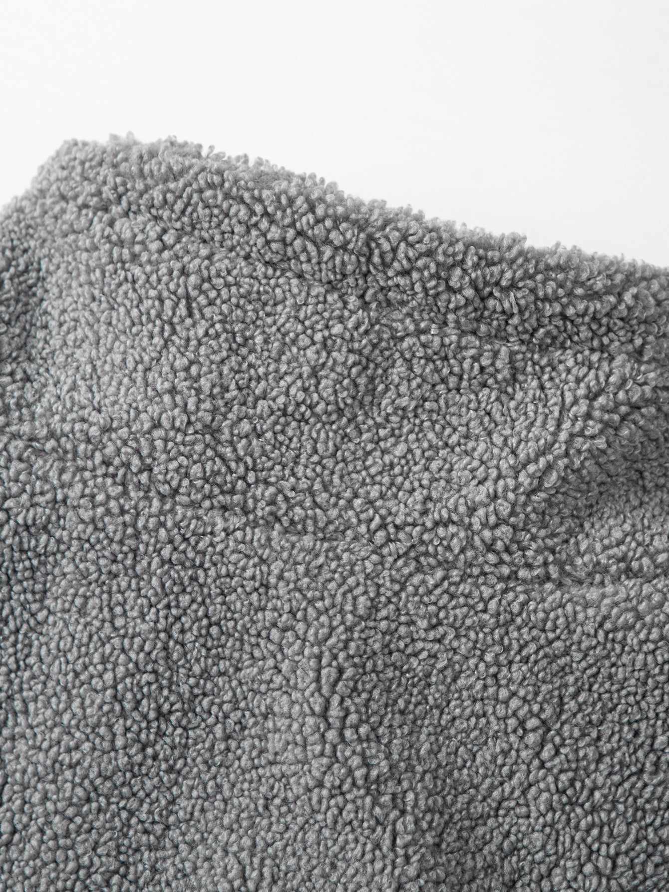 Color Block Teddy Zip-Up Jacket