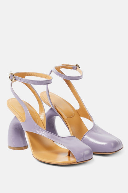 Maisie Cutout Heeled Sandals - Purple