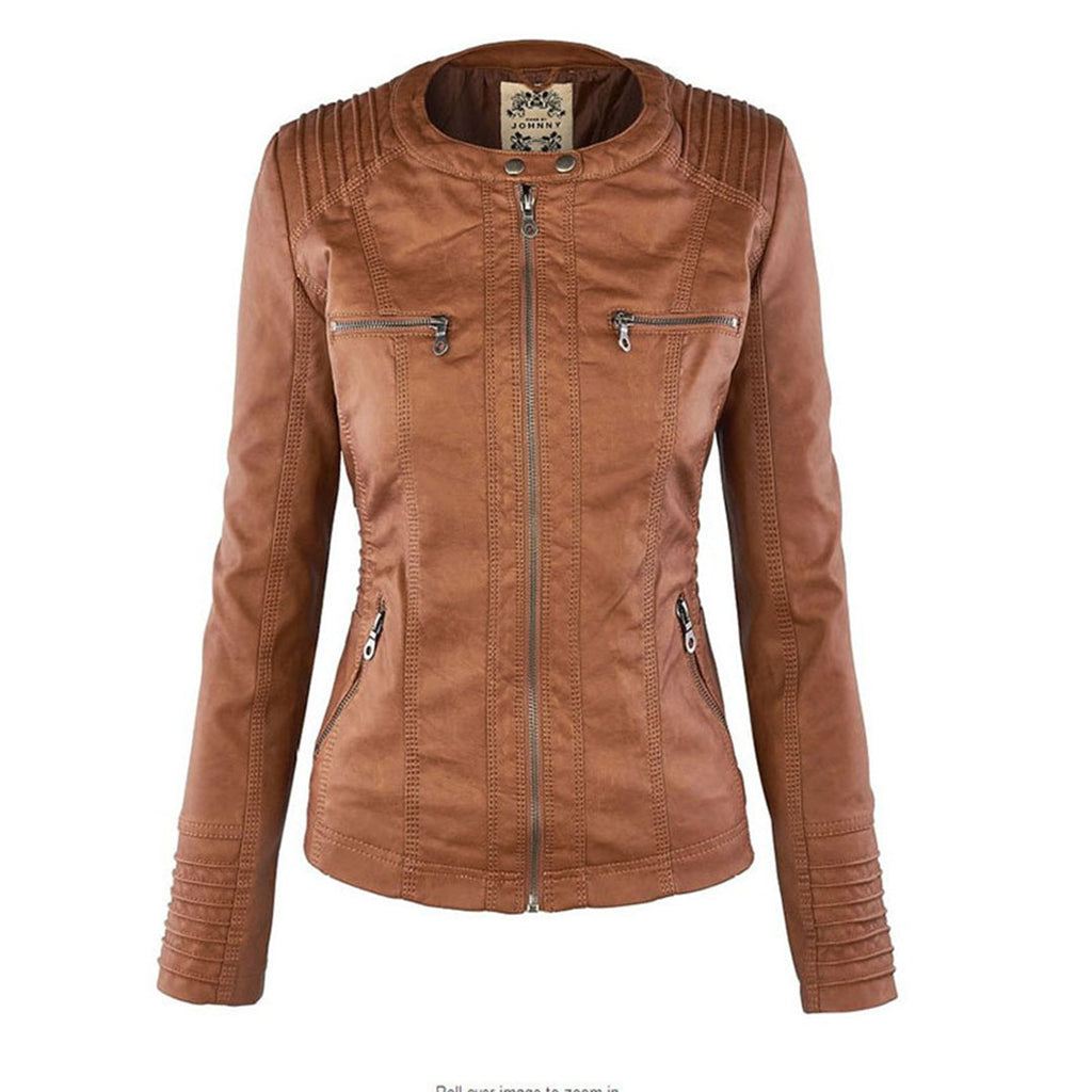 CHARLOTTE ROBUST & ELEGANT LEATHER JACKET