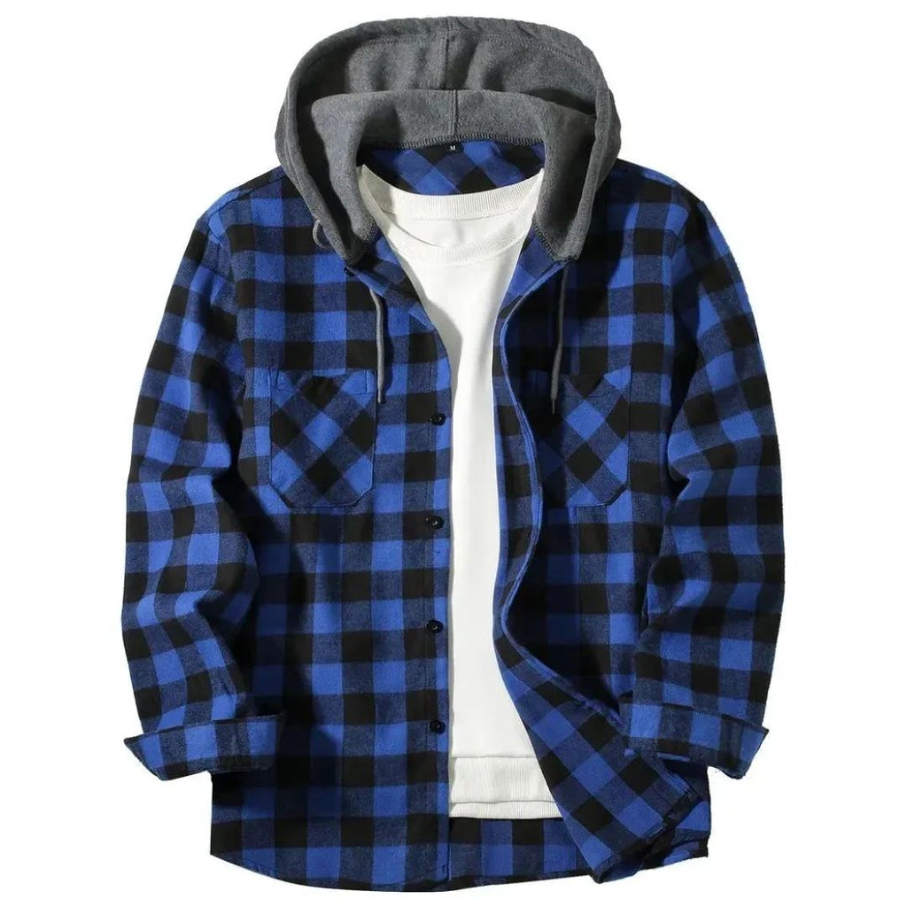Haldrin Hooded Checked Jacket