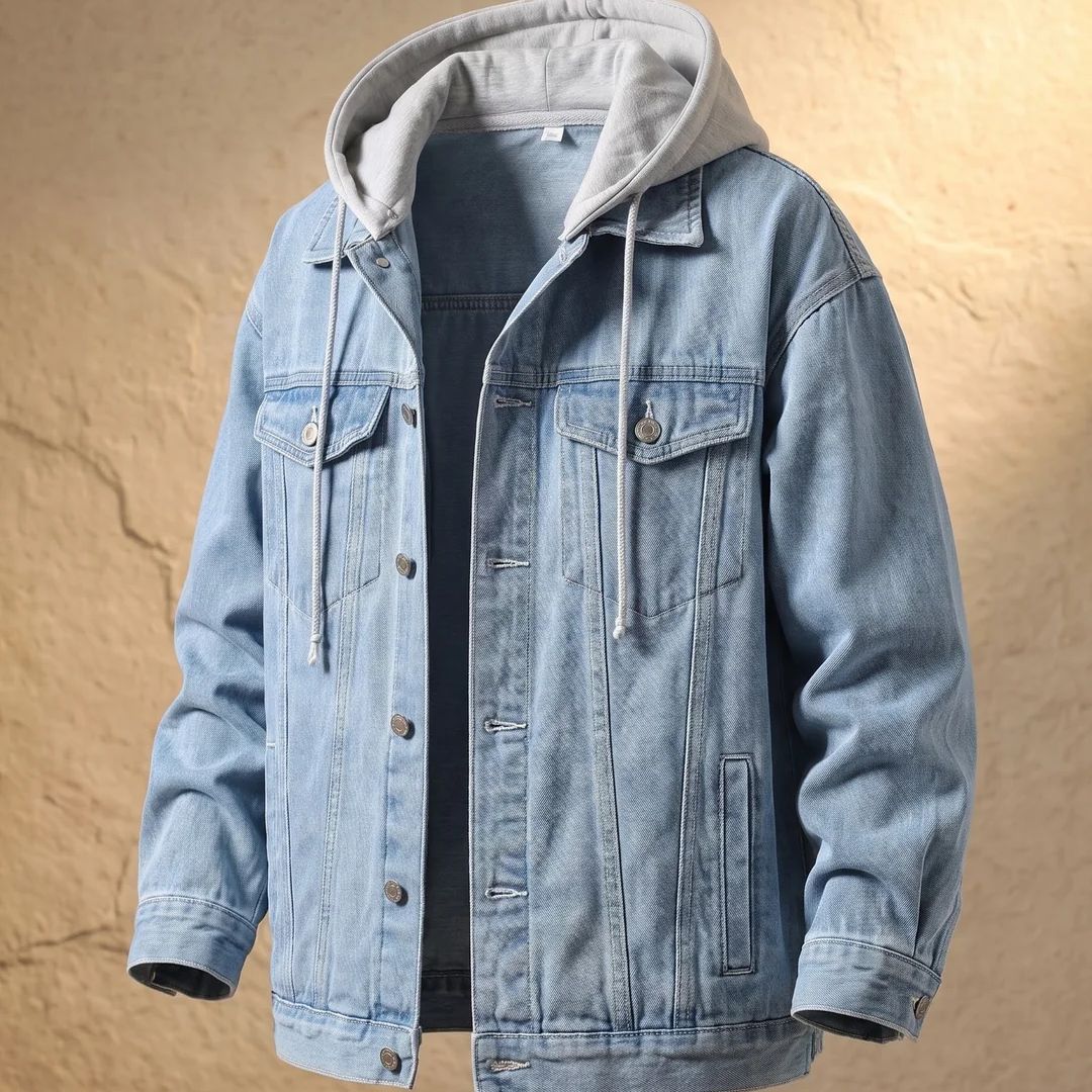 Cole Hooded Denim Jacket