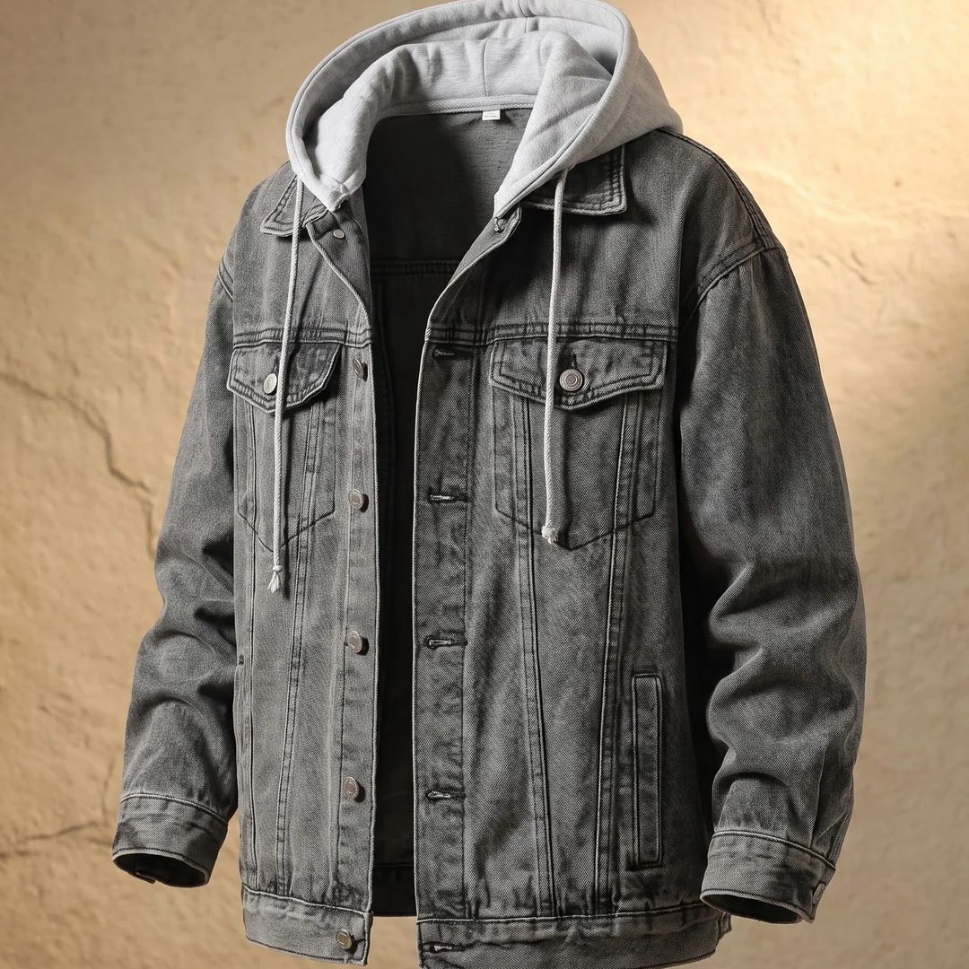 Cole Hooded Denim Jacket