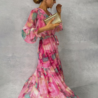 ARVELYNE™  | Wrap Dress with Floral Print