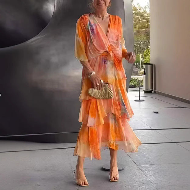 Amelia™ | Layered Floral Sun Dress
