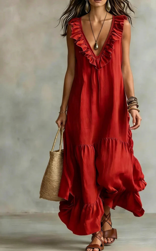 Rosalynn™ Elegant Ruffled Dress