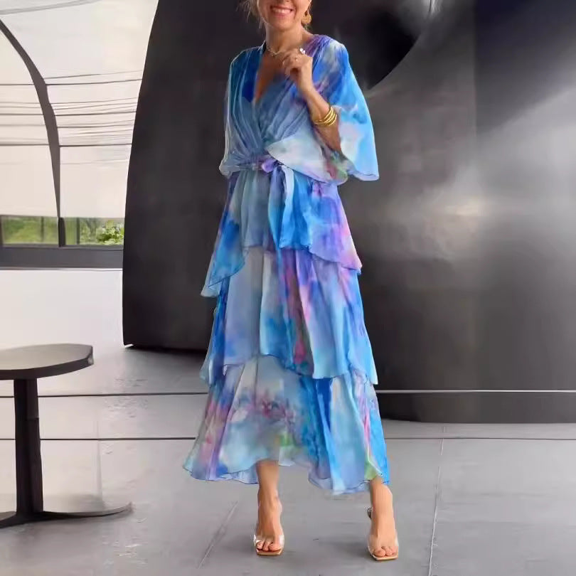Amelia™ | Layered Floral Sun Dress