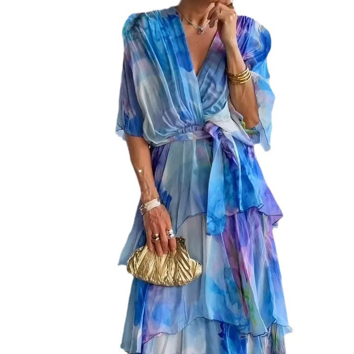 Amelia™ | Layered Floral Sun Dress