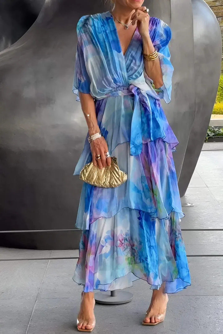 Amelia™ | Layered Floral Sun Dress
