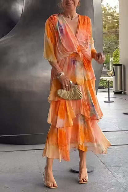 Amelia™ | Layered Floral Sun Dress