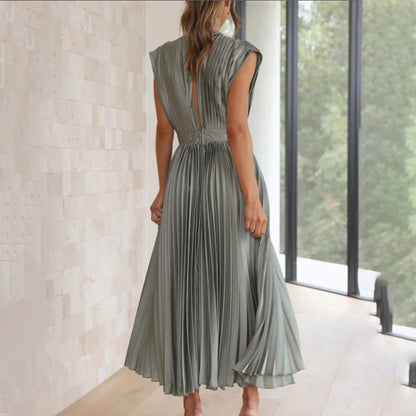 ARVELYNE™  | Timeless Pleated Midi Dress
