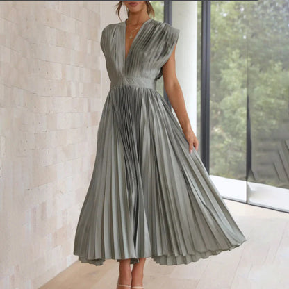 ARVELYNE™  | Timeless Pleated Midi Dress