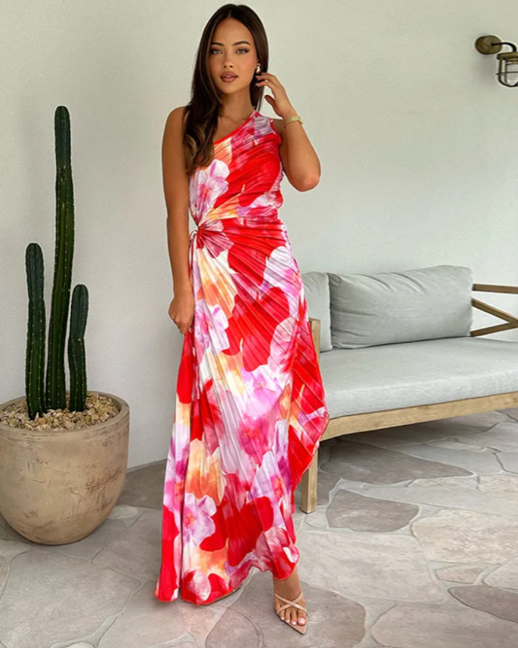 Ellis & Johnson™  | Vibrant Tropical Evening Dress