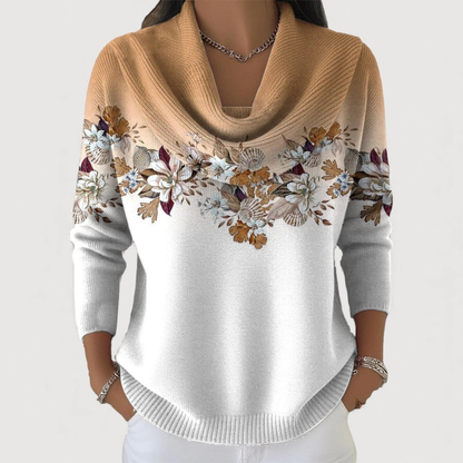 Aveline | Soft Floral Knit Sweater
