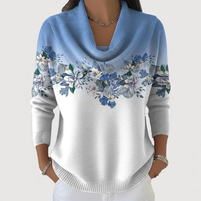 Aveline | Soft Floral Knit Sweater