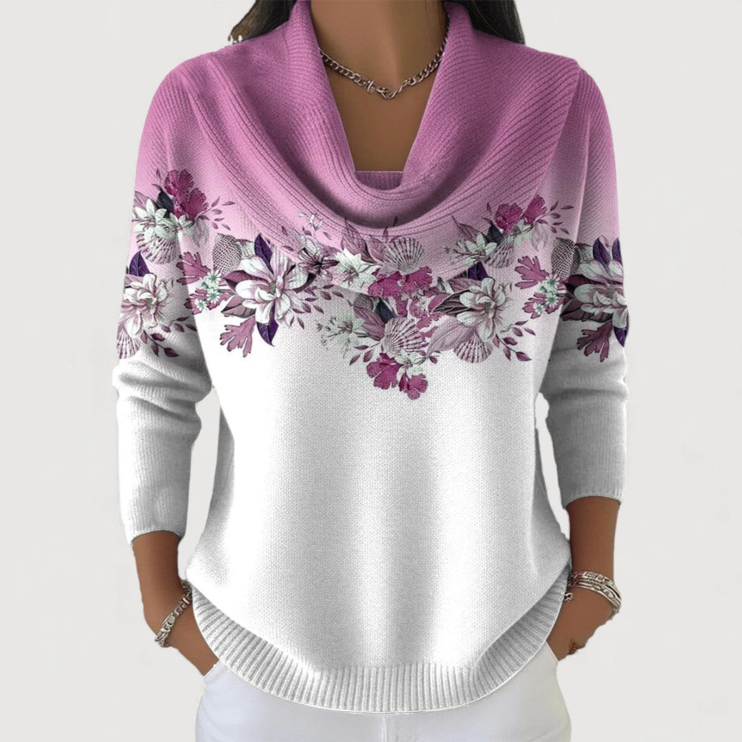 Aveline | Soft Floral Knit Sweater