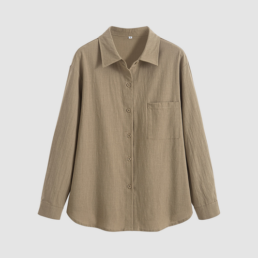 Noemi™ Soft classic pocket blouse