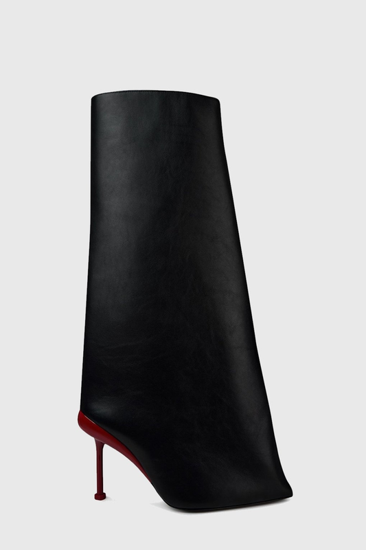 Chloe Slash Flare Knee High Boots