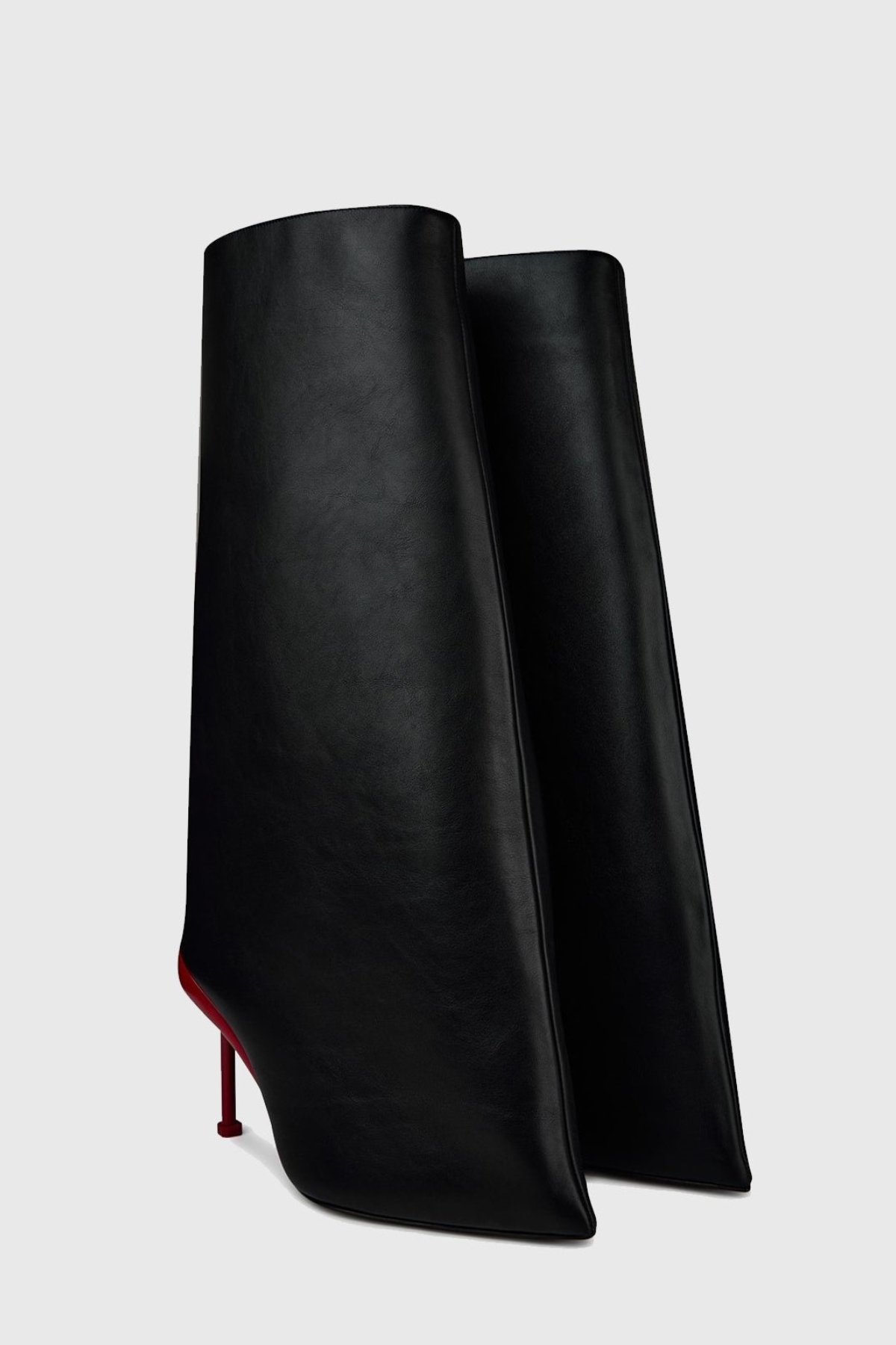 Chloe Slash Flare Knee High Boots
