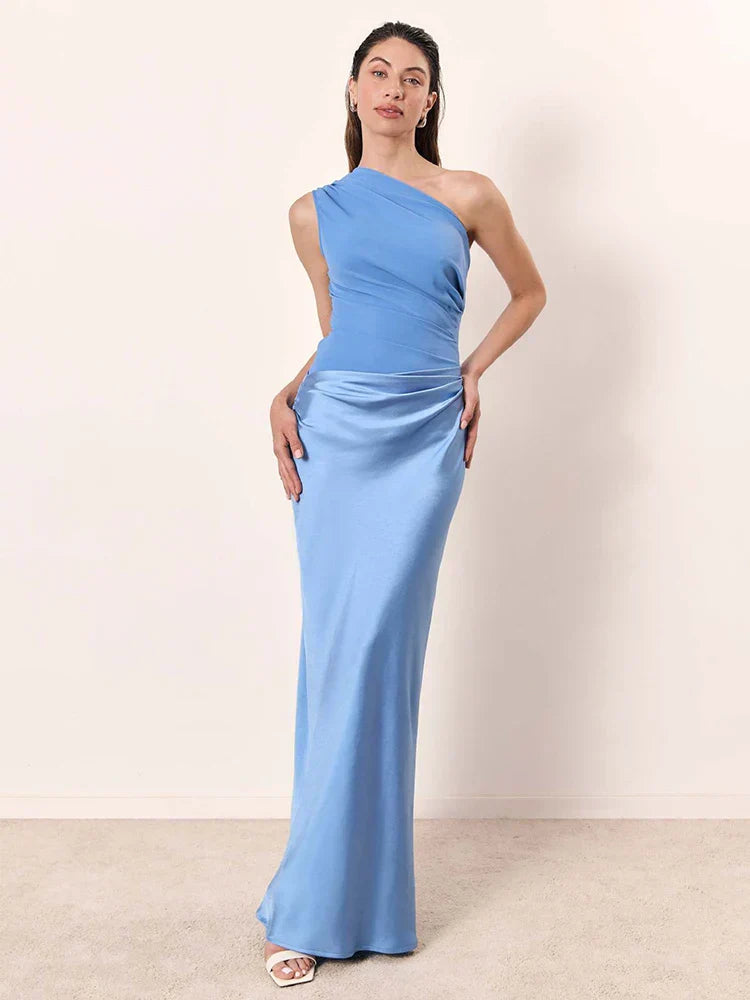 Melena™  | Maxi Dress with a Guilt in Satin
