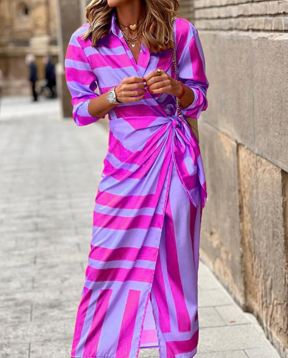 ARVELYNE™ | Printed Wrap Dress