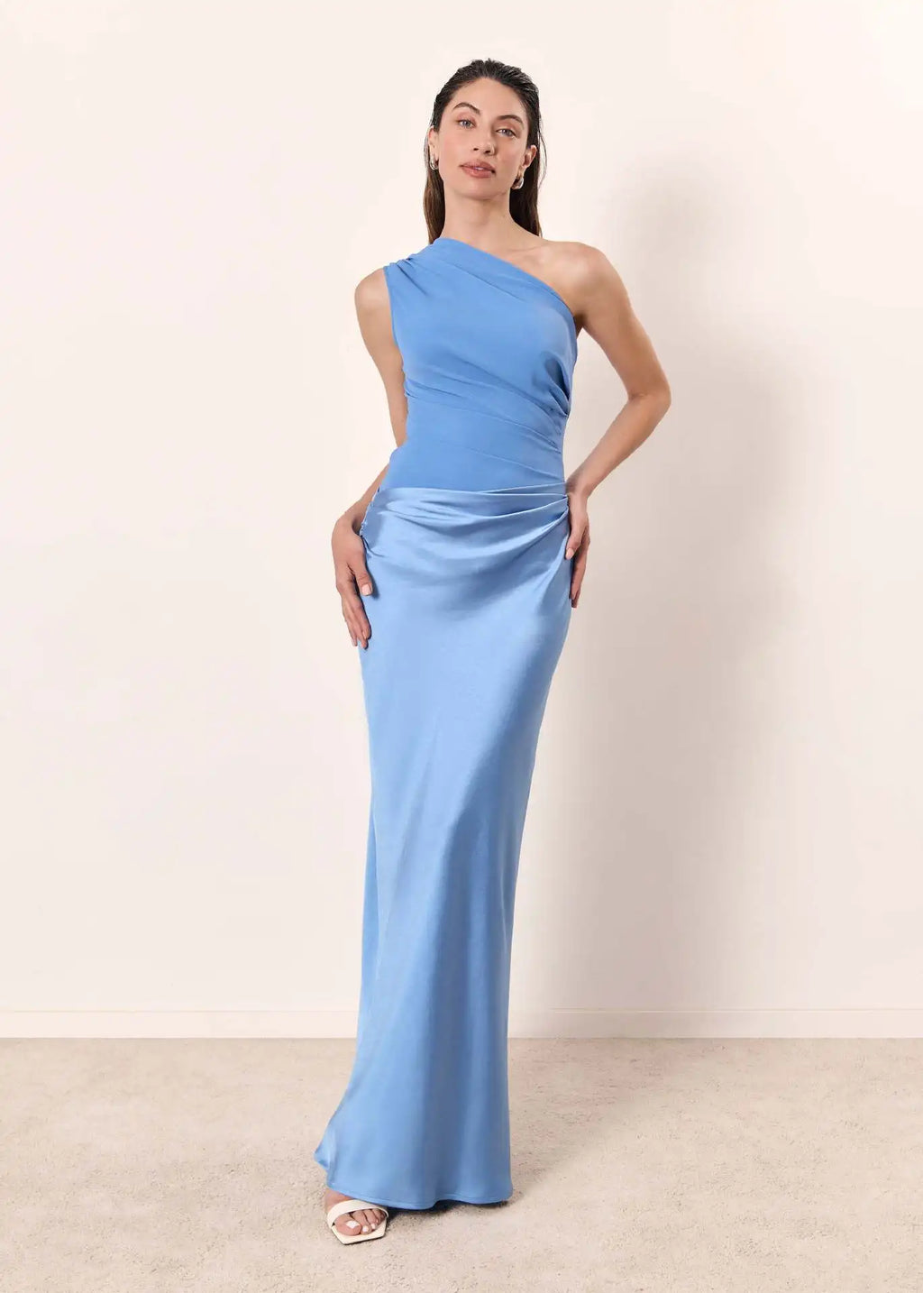 Melena™  | Maxi Dress with a Guilt in Satin