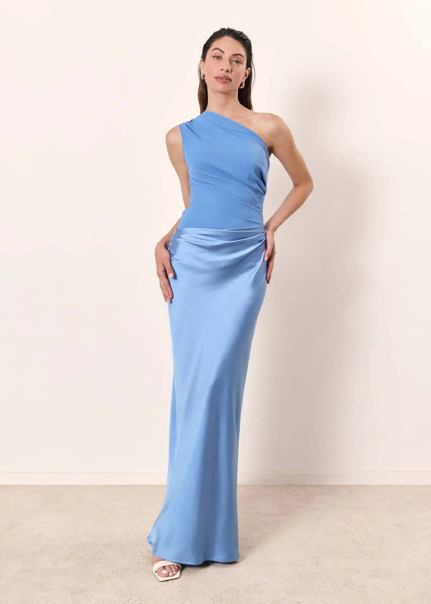 Melena™  | Maxi Dress with a Guilt in Satin