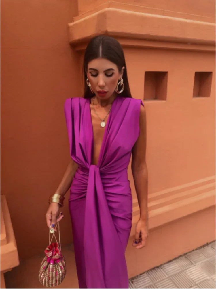 Ellis & Johnson™  | Elegant Pleated Dress