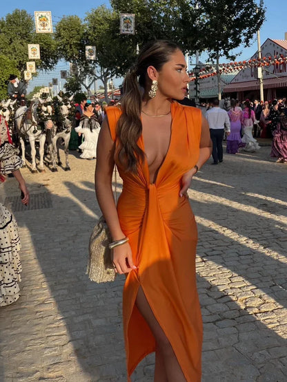 ARVELYNE™  | Elegant Pleated Dress