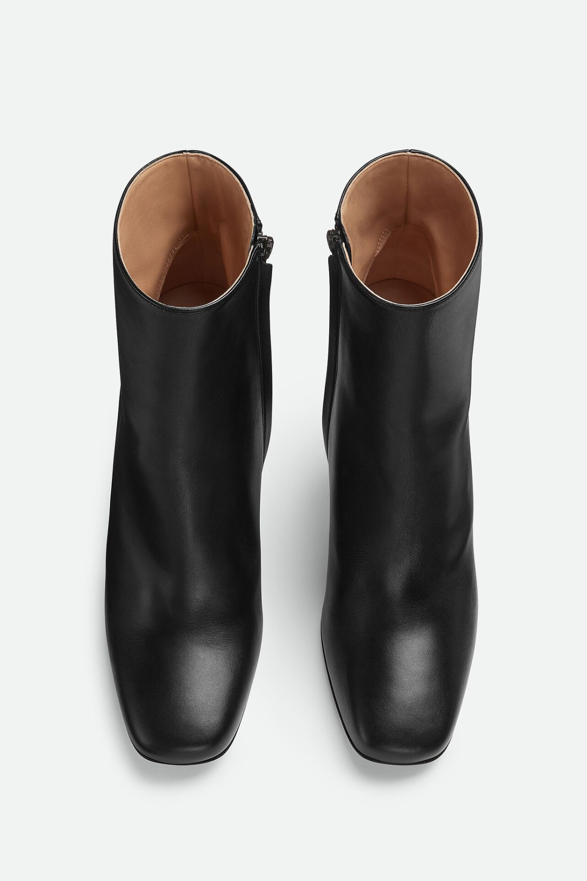 Chloe Leather Metal Knot Ankle Boots - Black