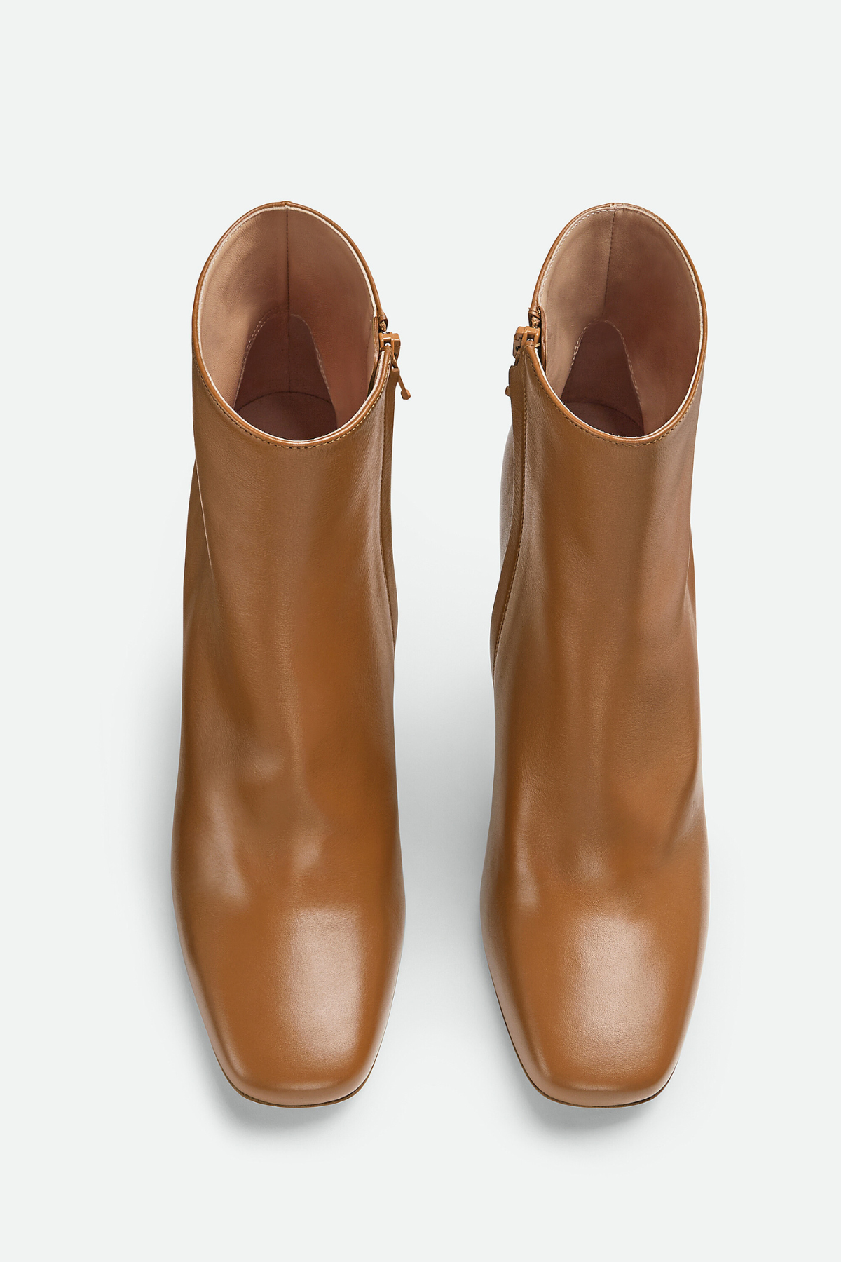 Chloe Leather Metal Knot Ankle Boots - Brown