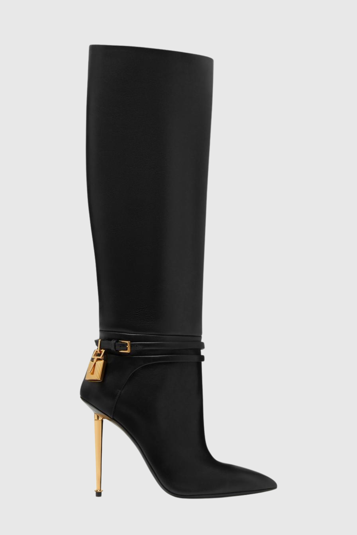 Lily Leather Padlock Boots