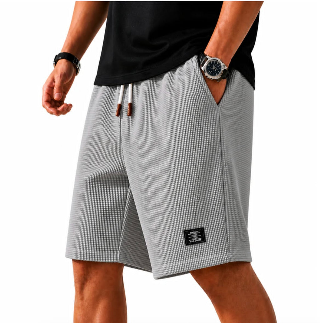 Kevin™ | Waffle Capri Shorts