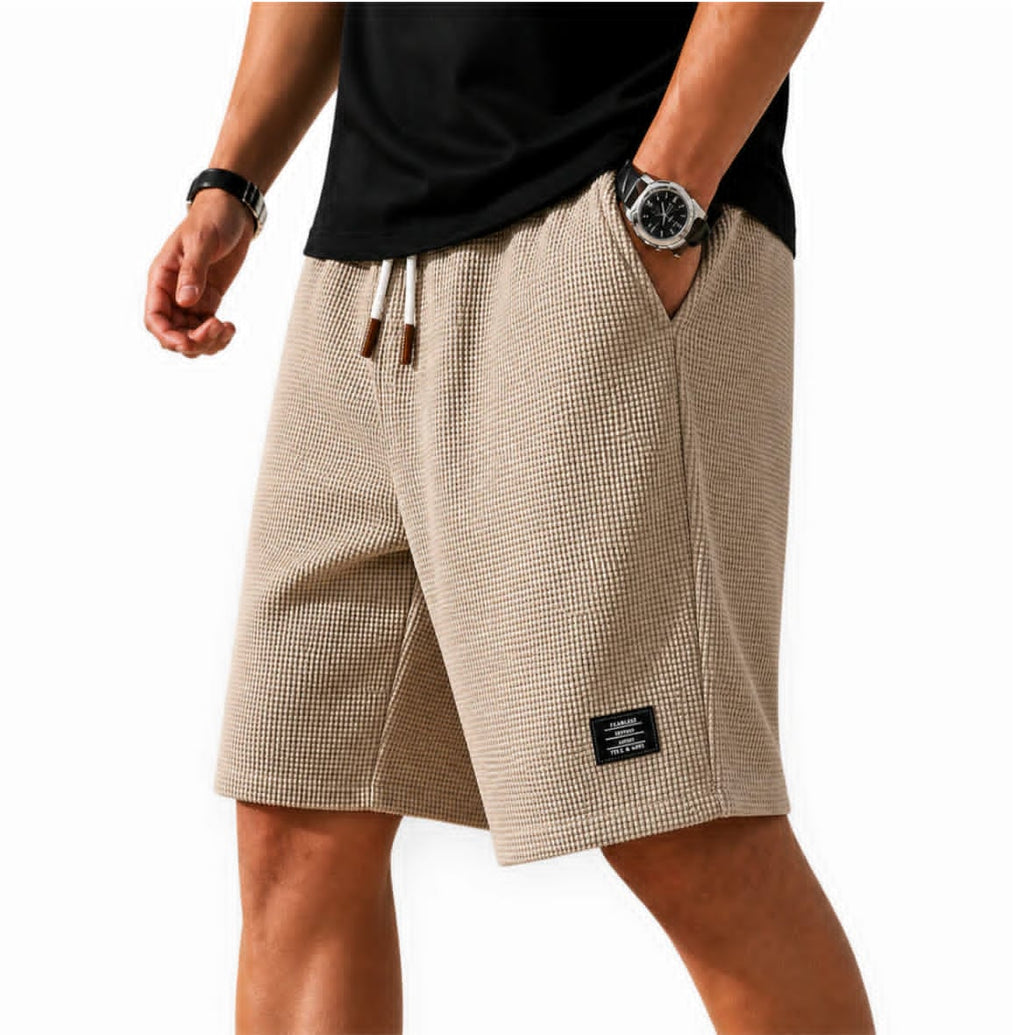 Kevin™ | Waffle Capri Shorts