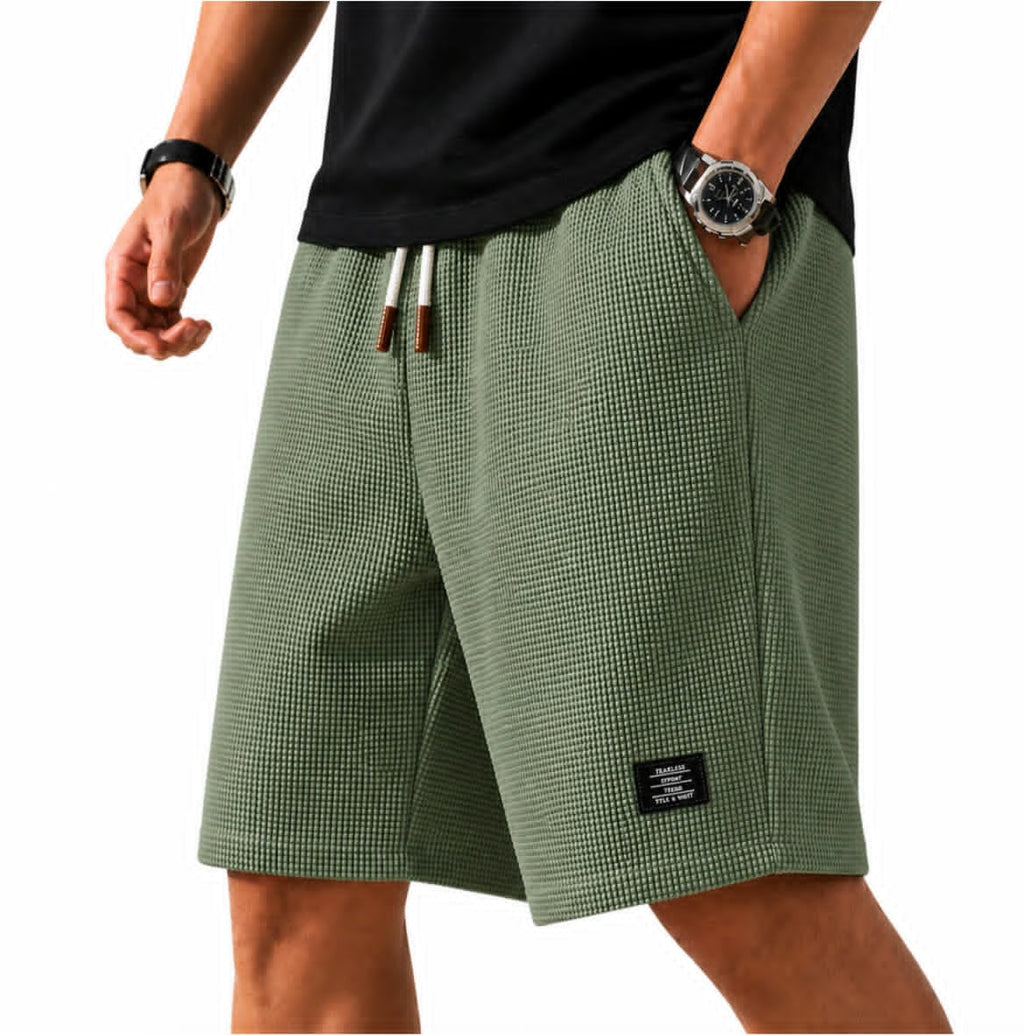 Kevin™ | Waffle Capri Shorts