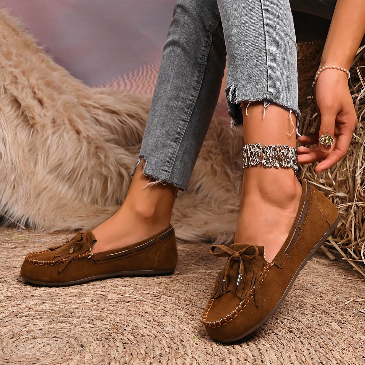 HARRIET ORTHOPAEDIC COMFORTABLE SLIP-ON LOAFERS