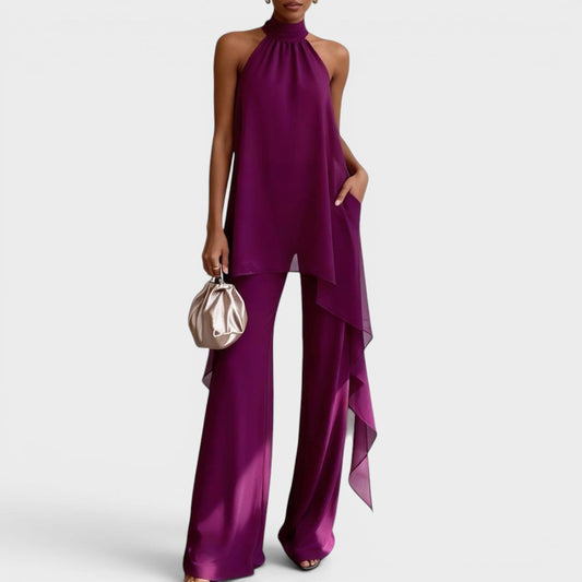 Clara - Elegant Halter Co-Ord Set