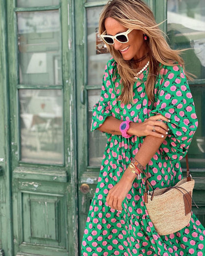 Women's Lightweight Cotton A-Line Dress | Elegant Casual Spring Outfit