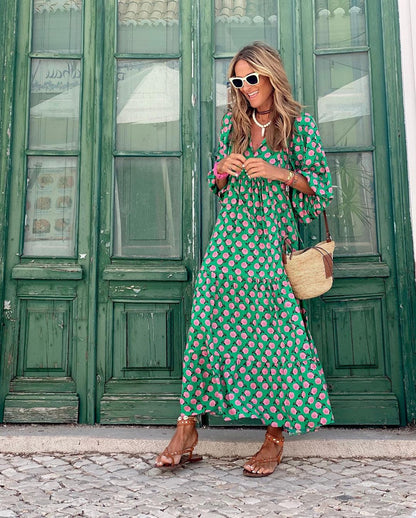 Women's Lightweight Cotton A-Line Dress | Elegant Casual Spring Outfit