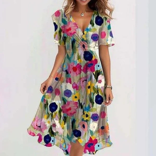 Women's Lightweight Cotton Maxi Dress | Flowy Casual Summer Beachwear
