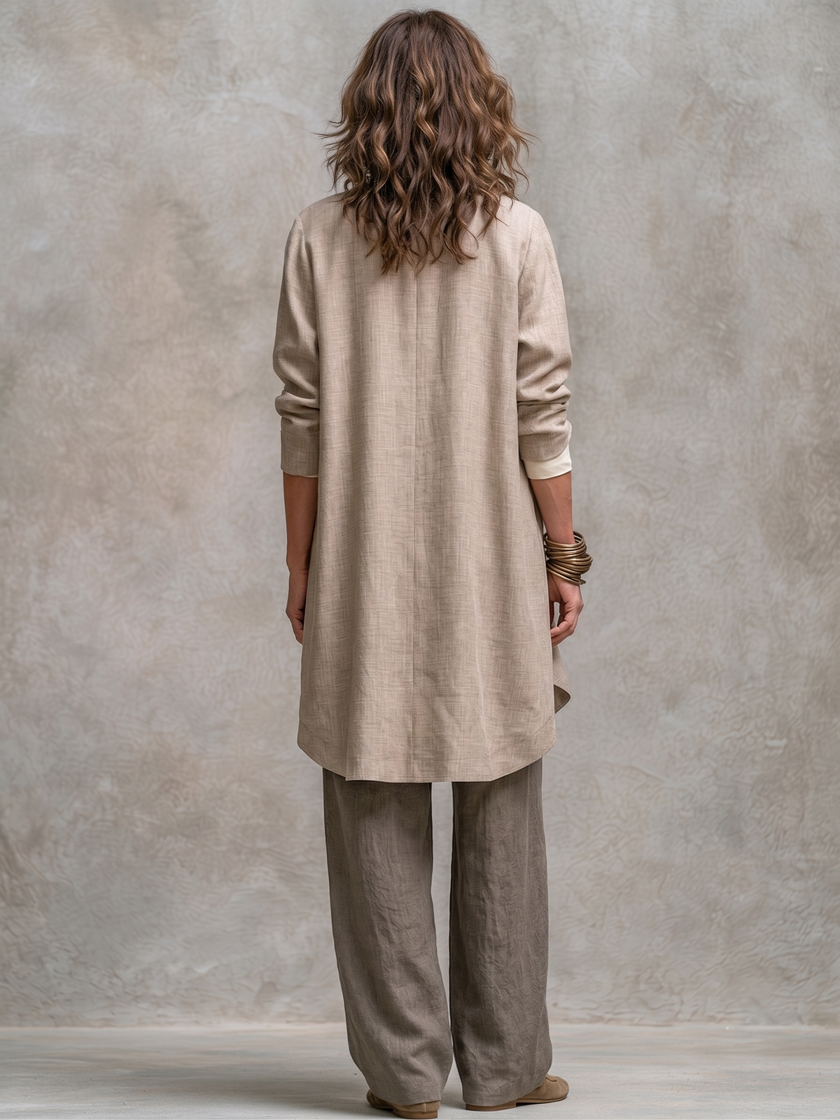 CELESTE LAYERED WIDE-LEG SET