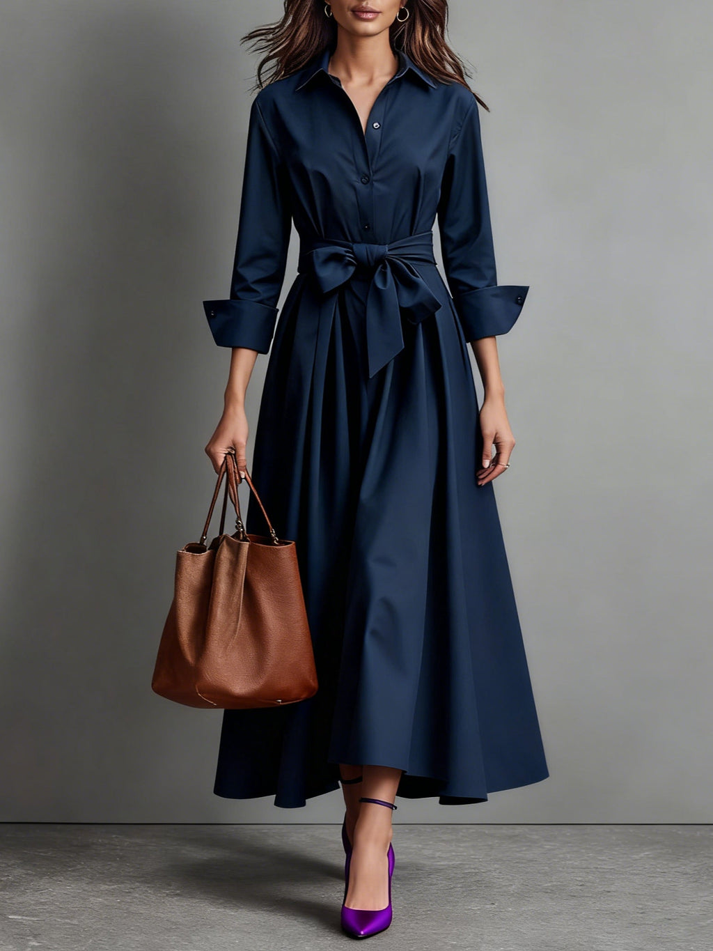 Donna™ Classic Maxi Dress + Free Belt