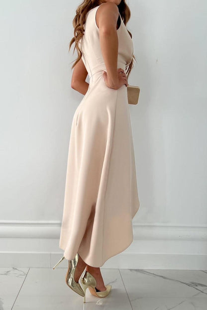 ARVELYNE™  |Midi Wrap Dress with V-Neck