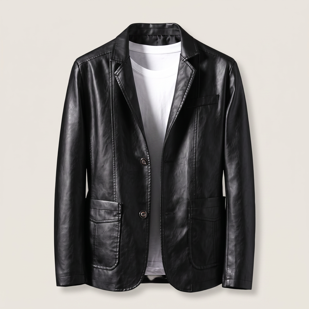 ALESSANDRO LEATHER BLAZER