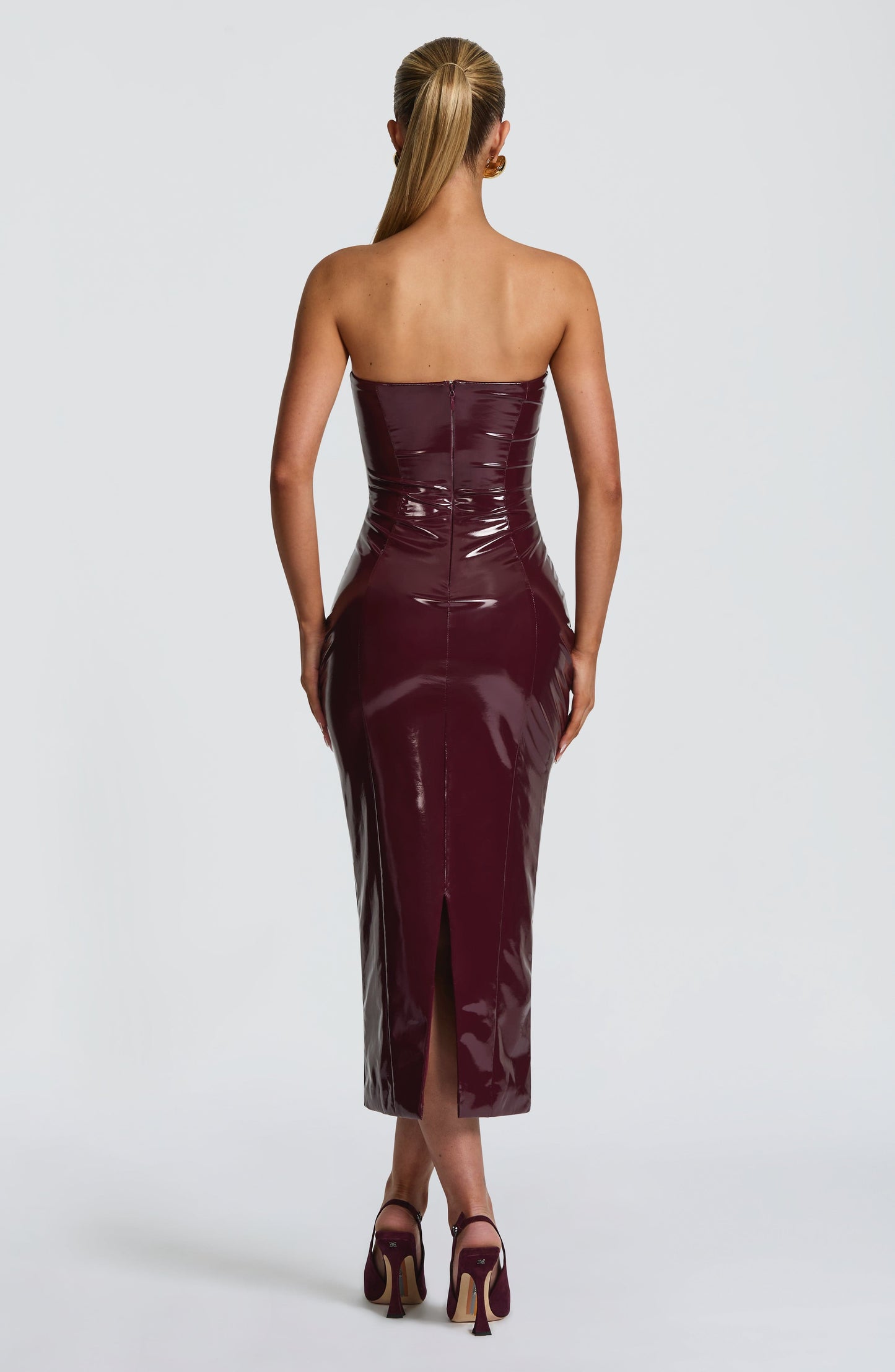 Lily Midi Dress - Cherry Lacquer