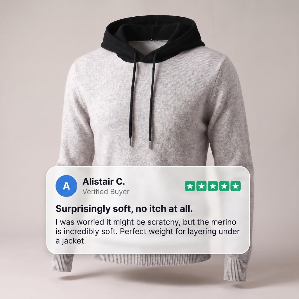ARDEN MERINO WOOL HOODIE