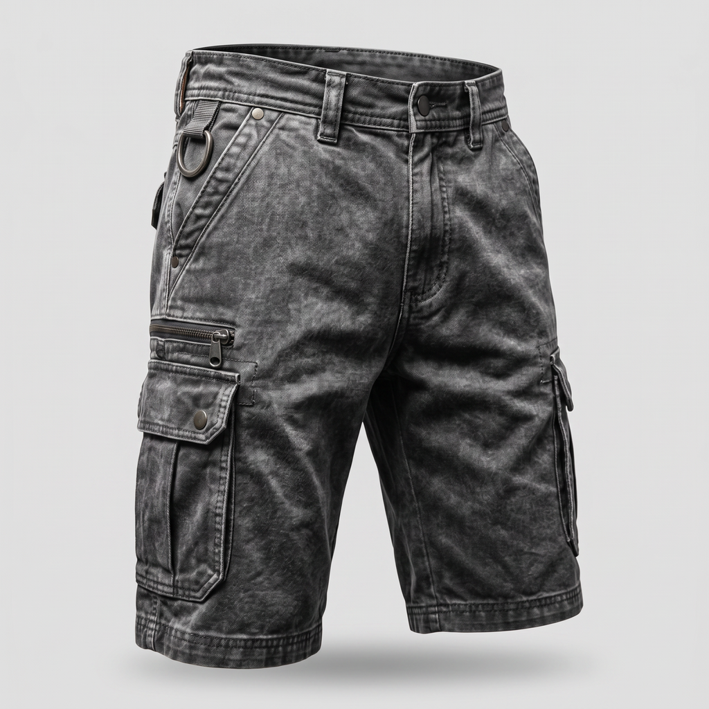 BRAMSHAW POCKET DENIM SHORTS