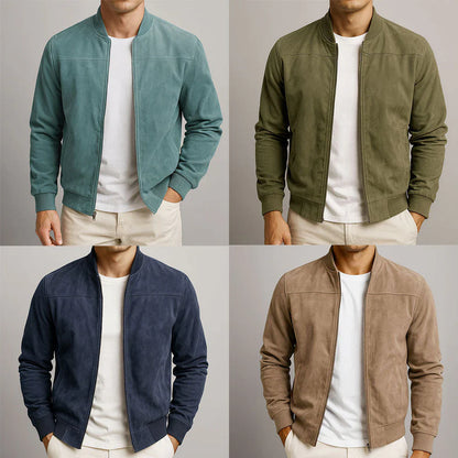 Riviera — Men’s Suede Bomber Jacket